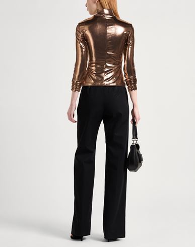 Woman Top Bronze Size 4 Polyester, Elastane
