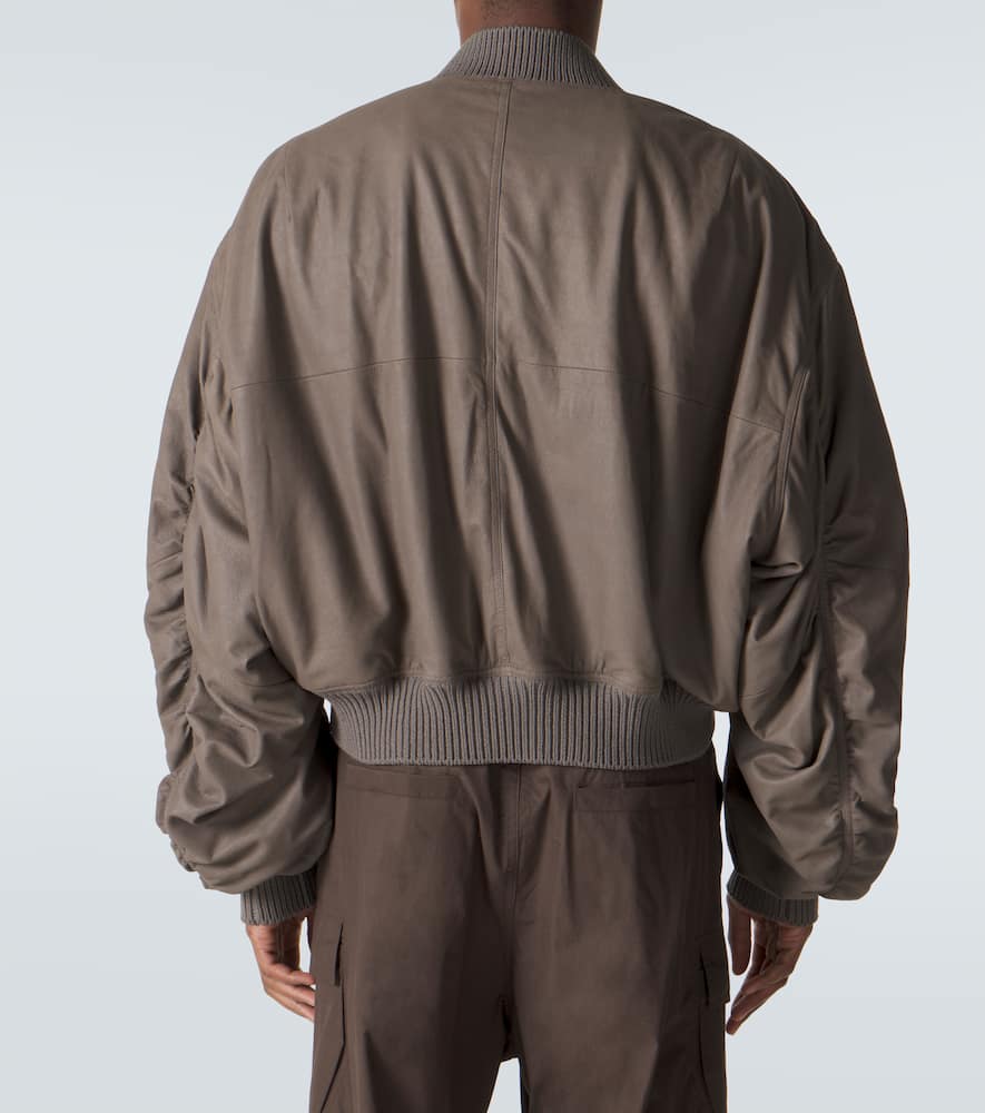 Secchia Flight leather bomber jacket