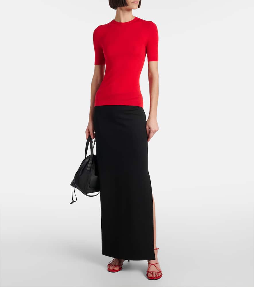 Celina ribbed-knit wool-blend top