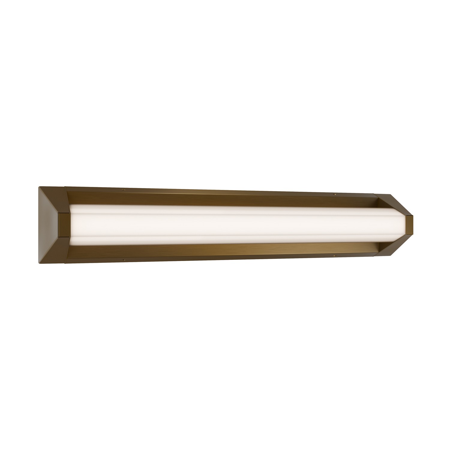 Aged Brass LED Bathroom Vanity Light from the Swale Collection