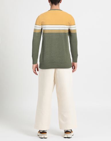 Man Sweater Yellow Size 40 Flax, Cotton, Polyamide