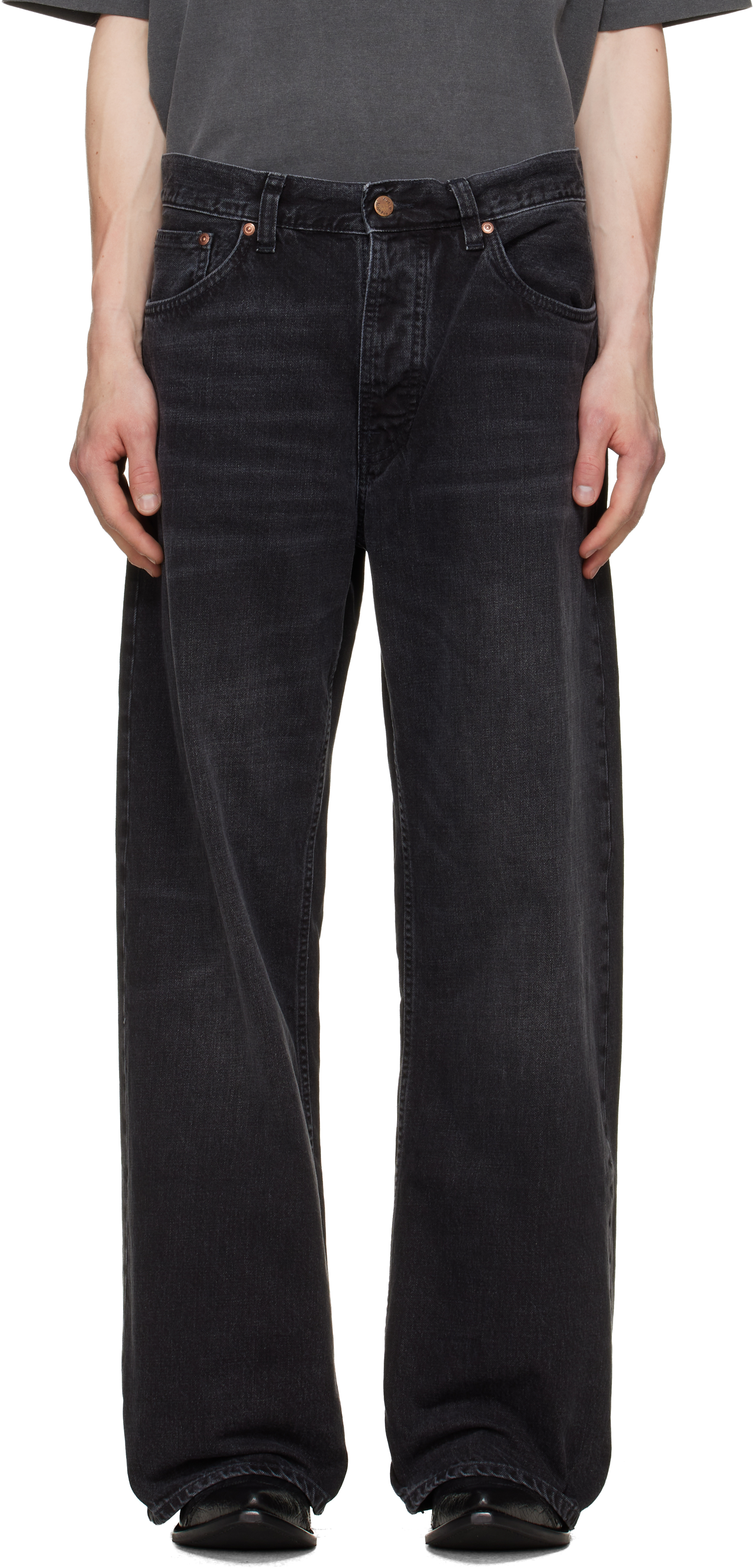 Black Loud Larry Jeans
