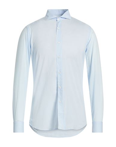 Man Shirt Sky blue Size 17 Cotton