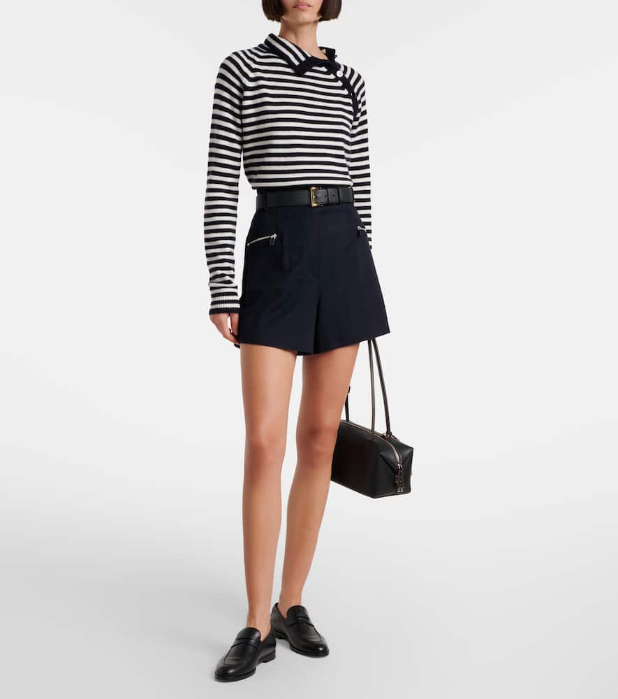 Paniere striped cashmere turtleneck top