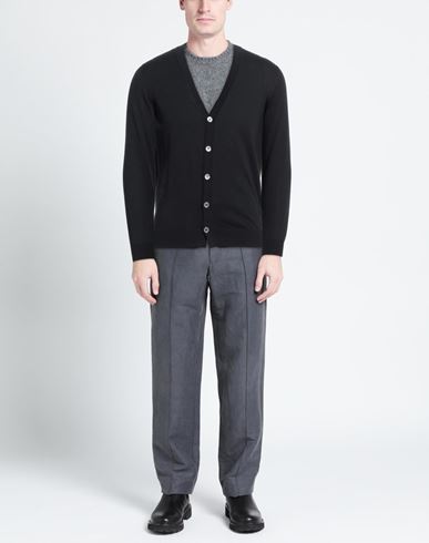 Man Cardigan Midnight blue Size 36 Cotton