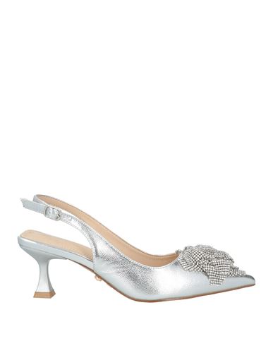 Woman Pumps Silver Size 9 Synthetisches Material