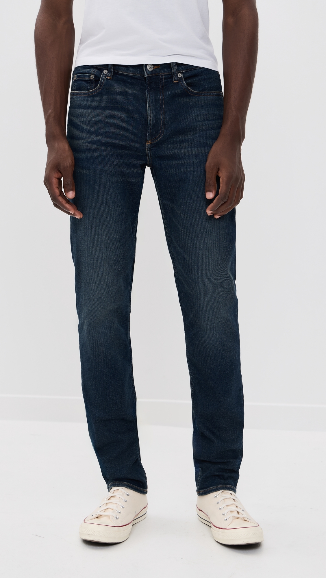 Stretch Terry Indigo 5 Pocket Jeans