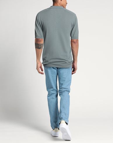 Beyond Time Man Polo shirt Lead Size 40 Cotton