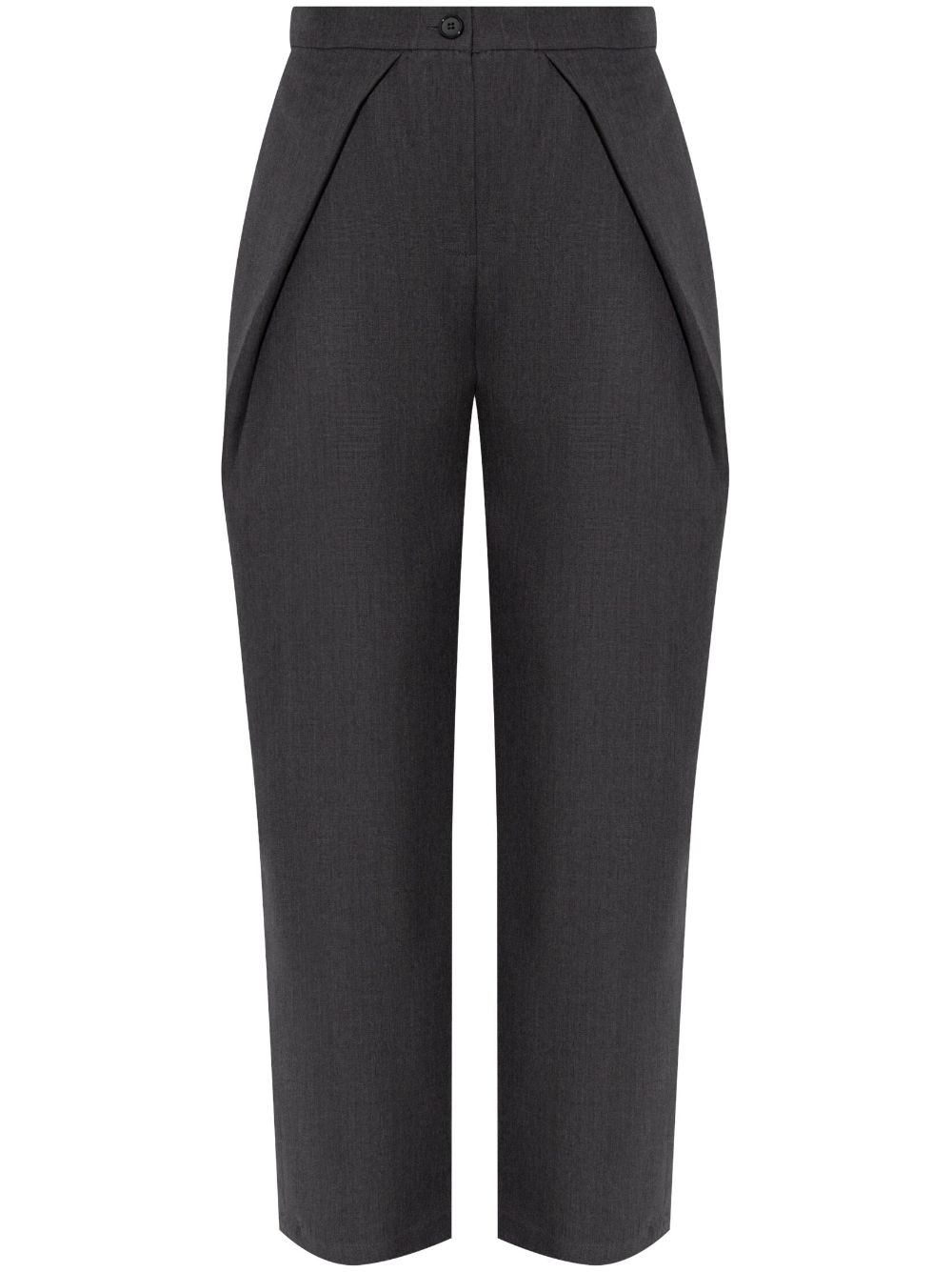 Pleat-detail trousers - Grey