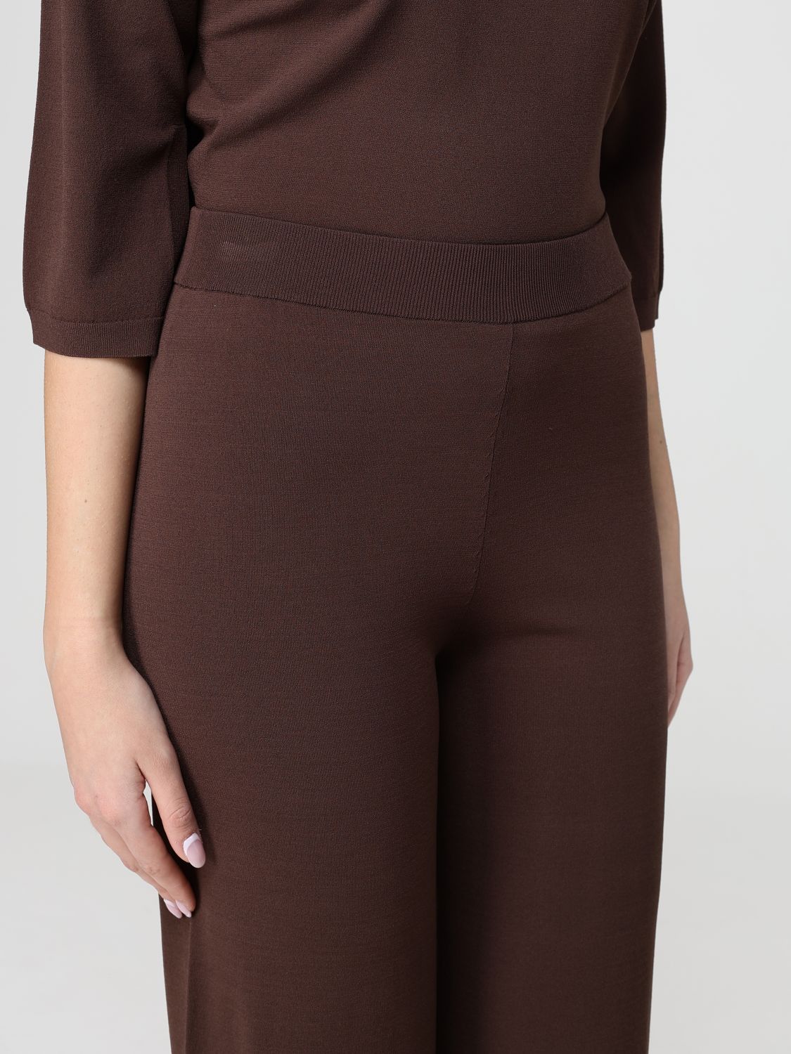 Pants Woman color Coffee