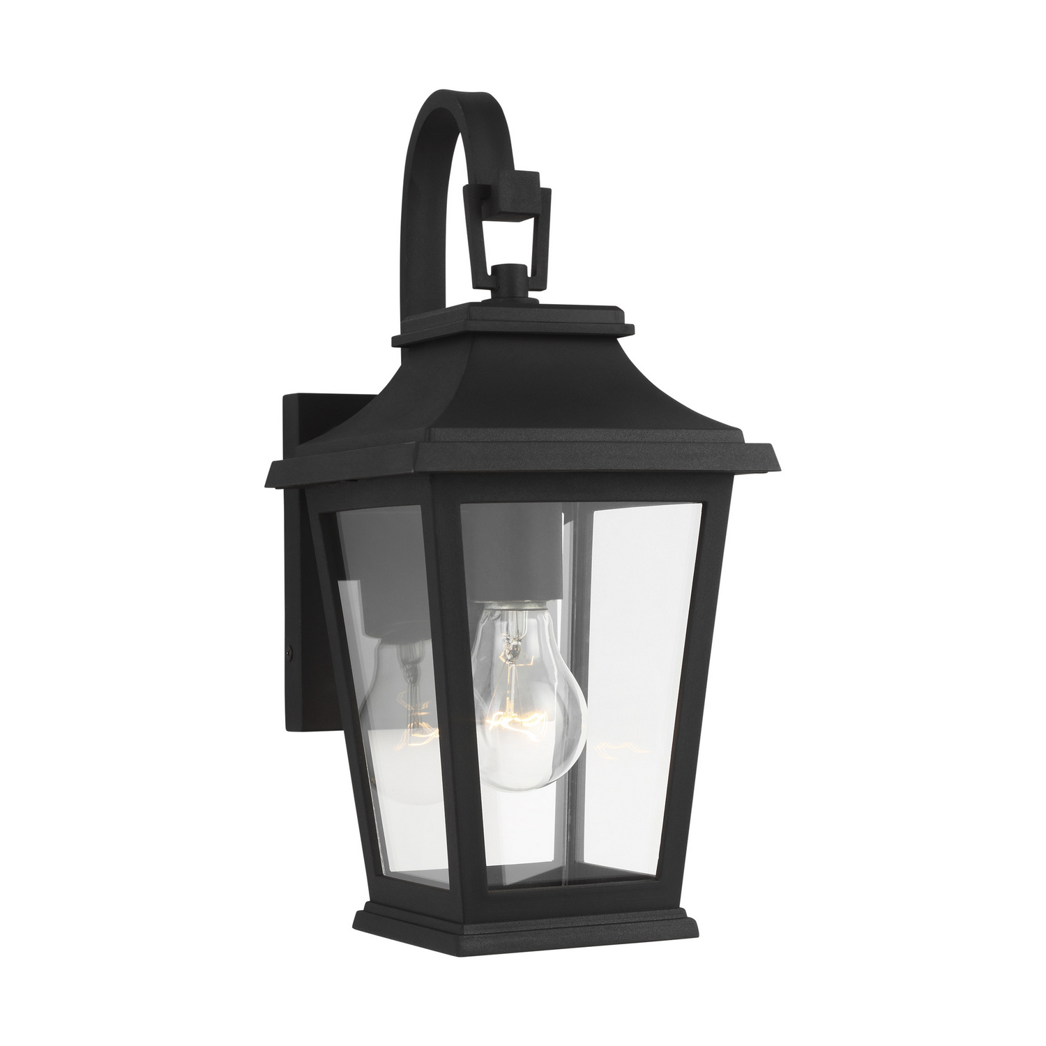 Visual Comfort Studio Warren Outdoor Wall Light in Textured Black by Sean Lavin