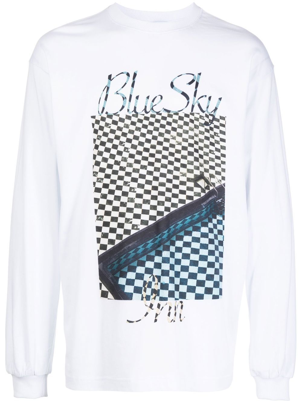 Logo-print long-sleeve T-shirt - White