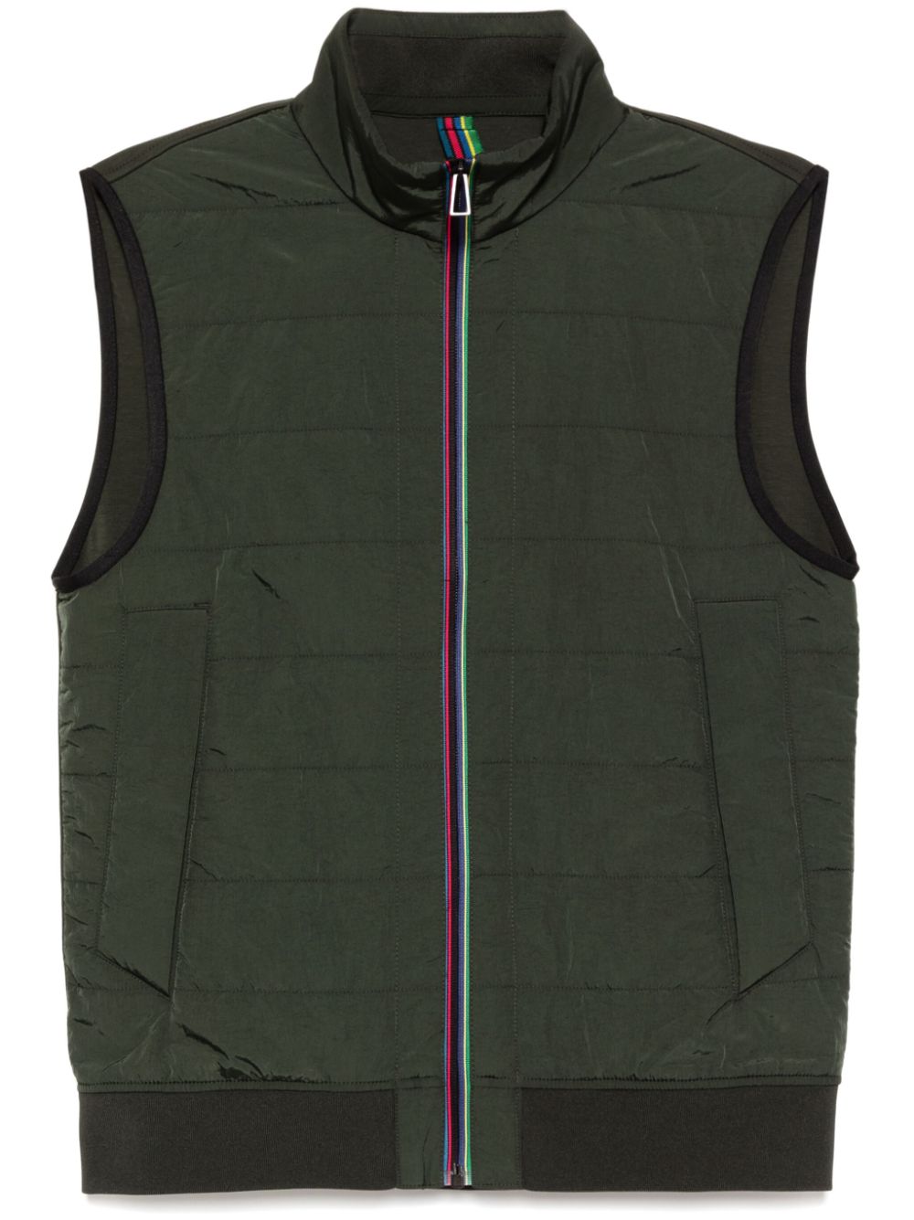 Striped gilet - Green