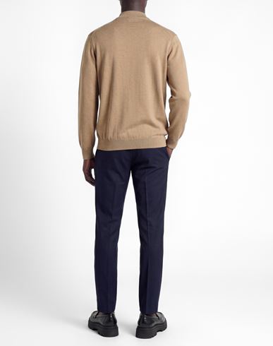 Man Turtleneck Camel Size XXL Viscose, Nylon