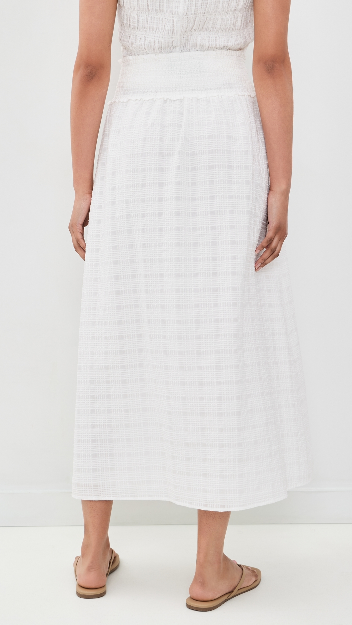 The Delphine Nap Skirt White