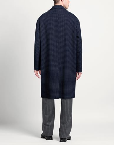Man Coat Navy Size 46 Virgin Wool, Polyamide