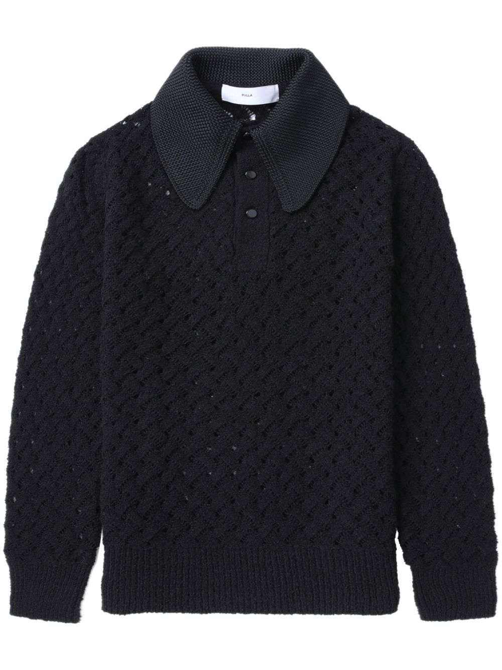 Ribbed sweater - Black