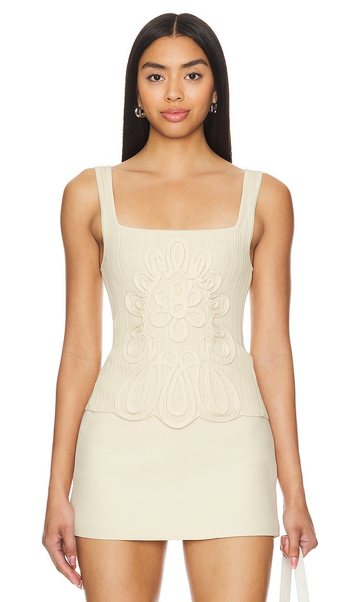 MAJORELLE Maelis Top in Beige. -  XL also in