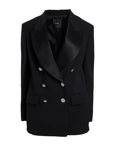 Woman Blazer Black Size 6 Viscose, Nylon, Elastane