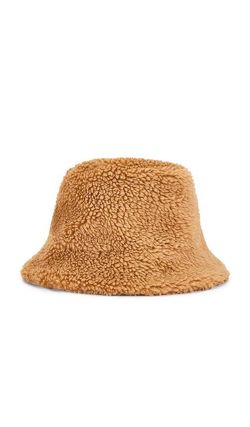Adrienne Landau Teddy Bucket Hat in Beige