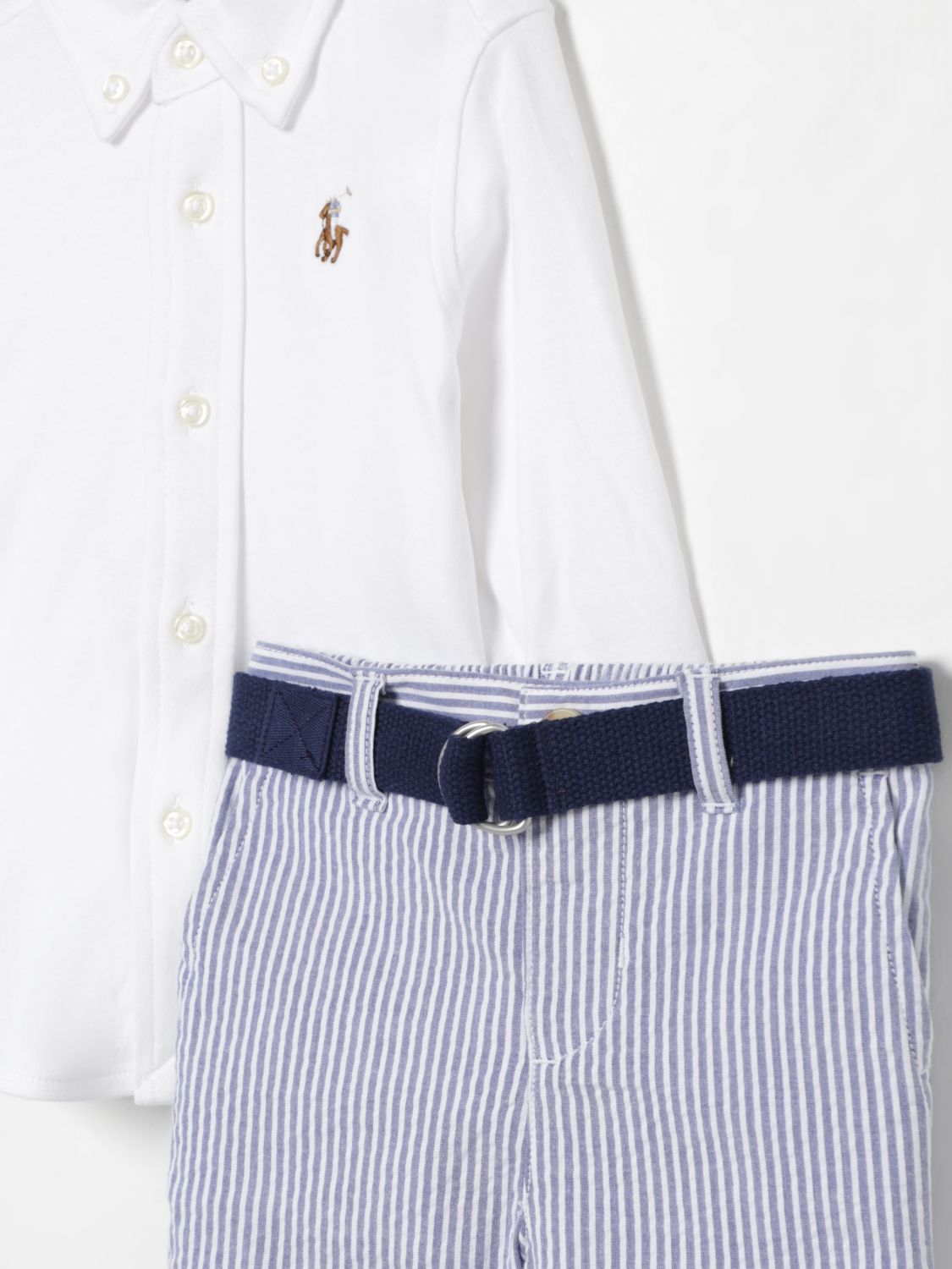Pants POLO RALPH LAUREN Kids color White