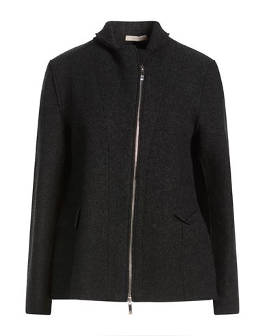 Woman Jacket Charcoal Size 8 Wool