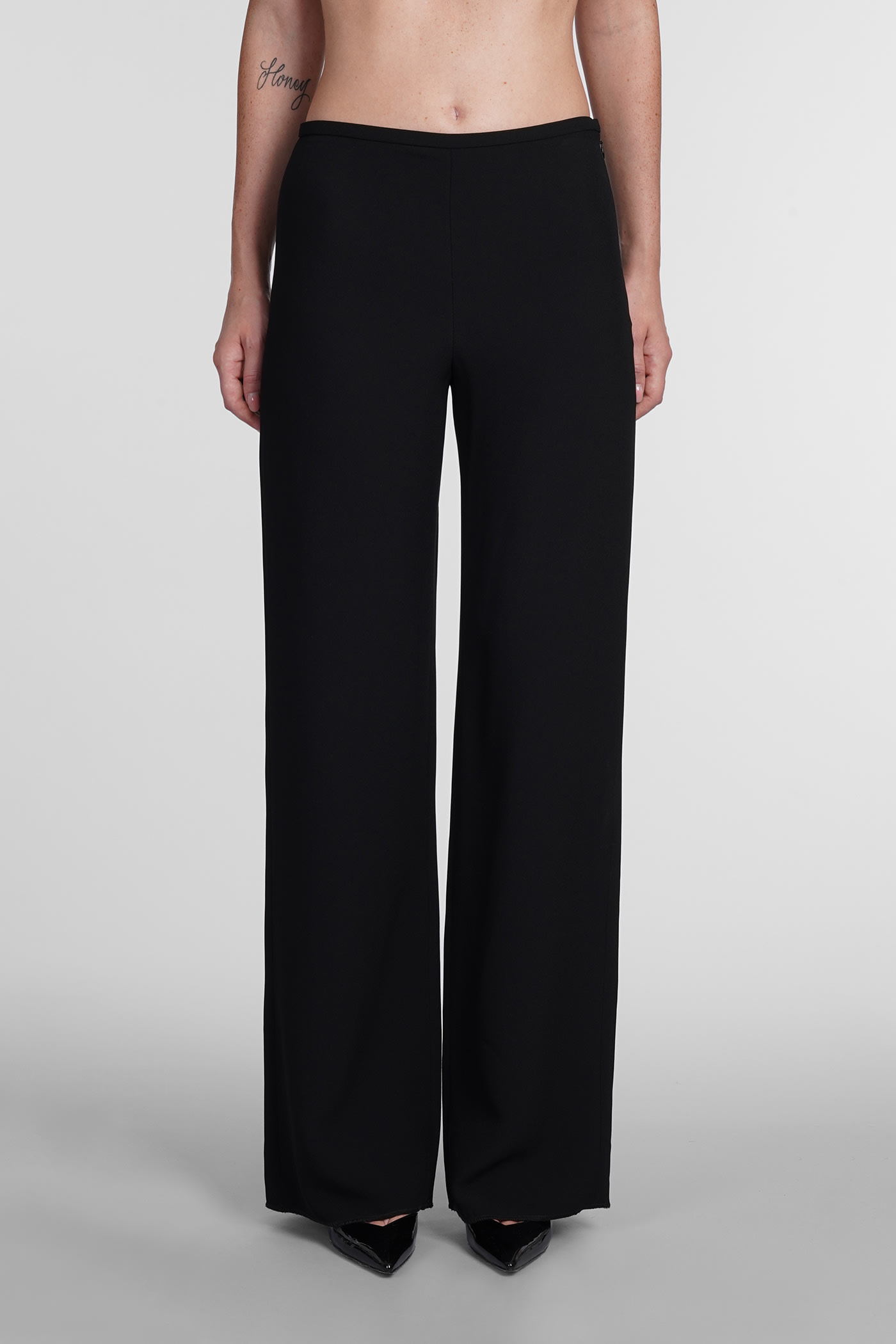Pants In Black Viscose