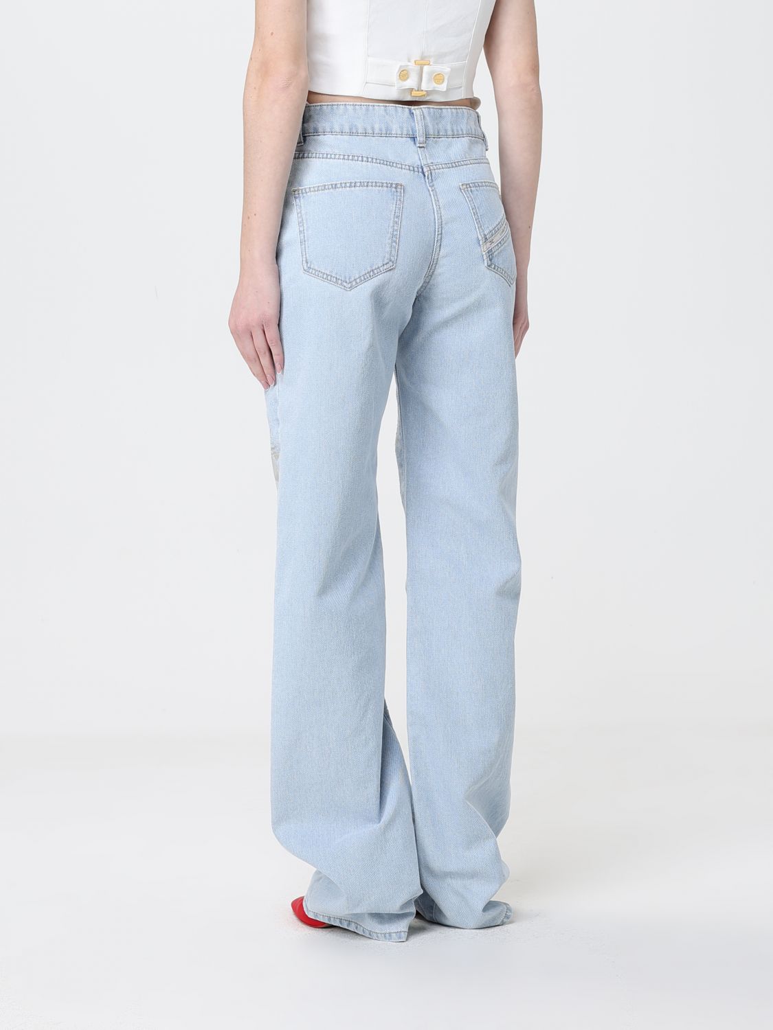 Jeans Woman color Gnawed Blue