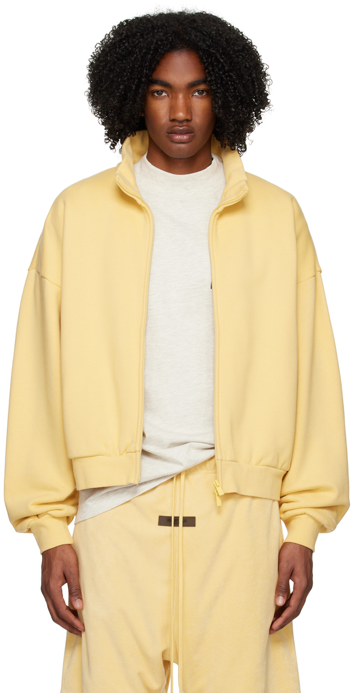 Yellow zip-up jacket