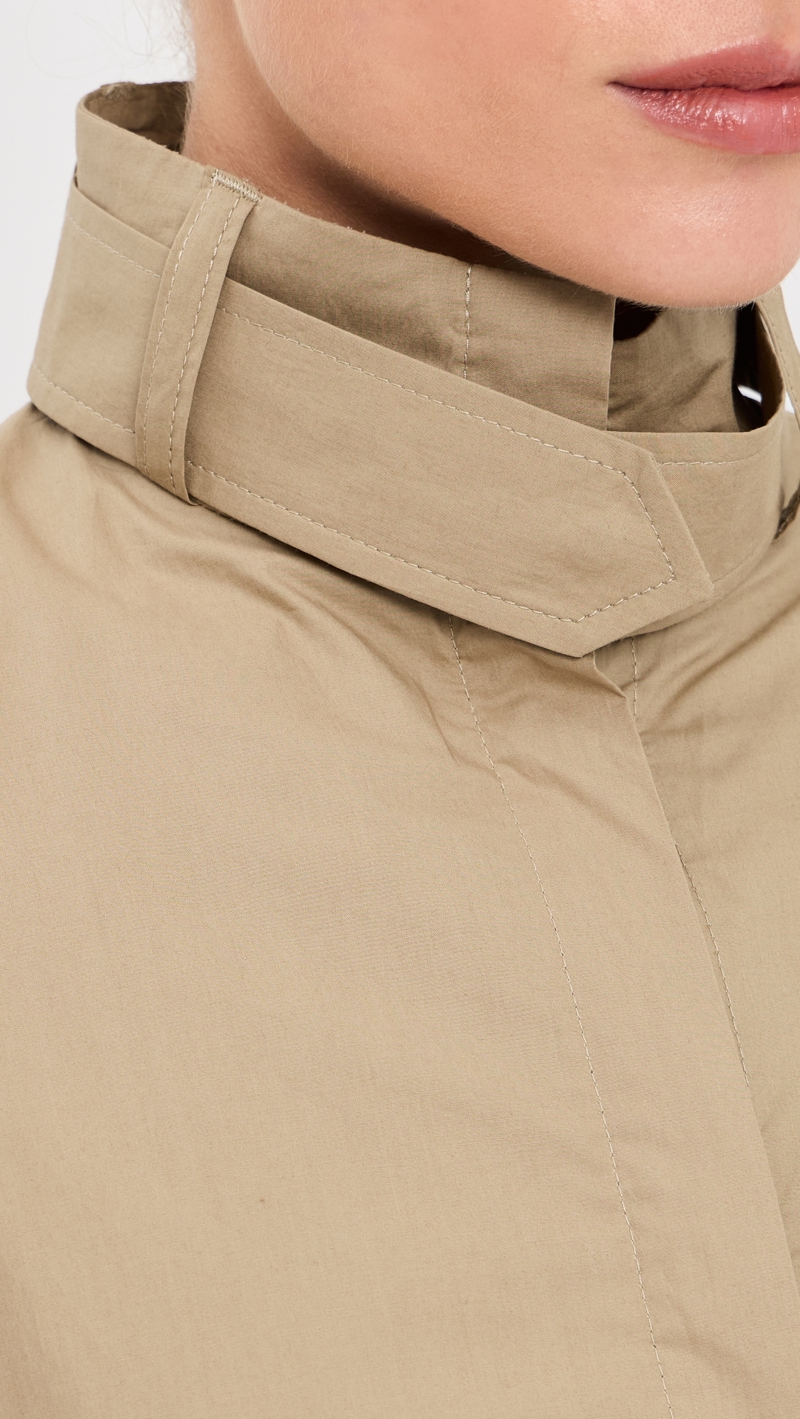 Chet Light Cotton Trench Coat Barley