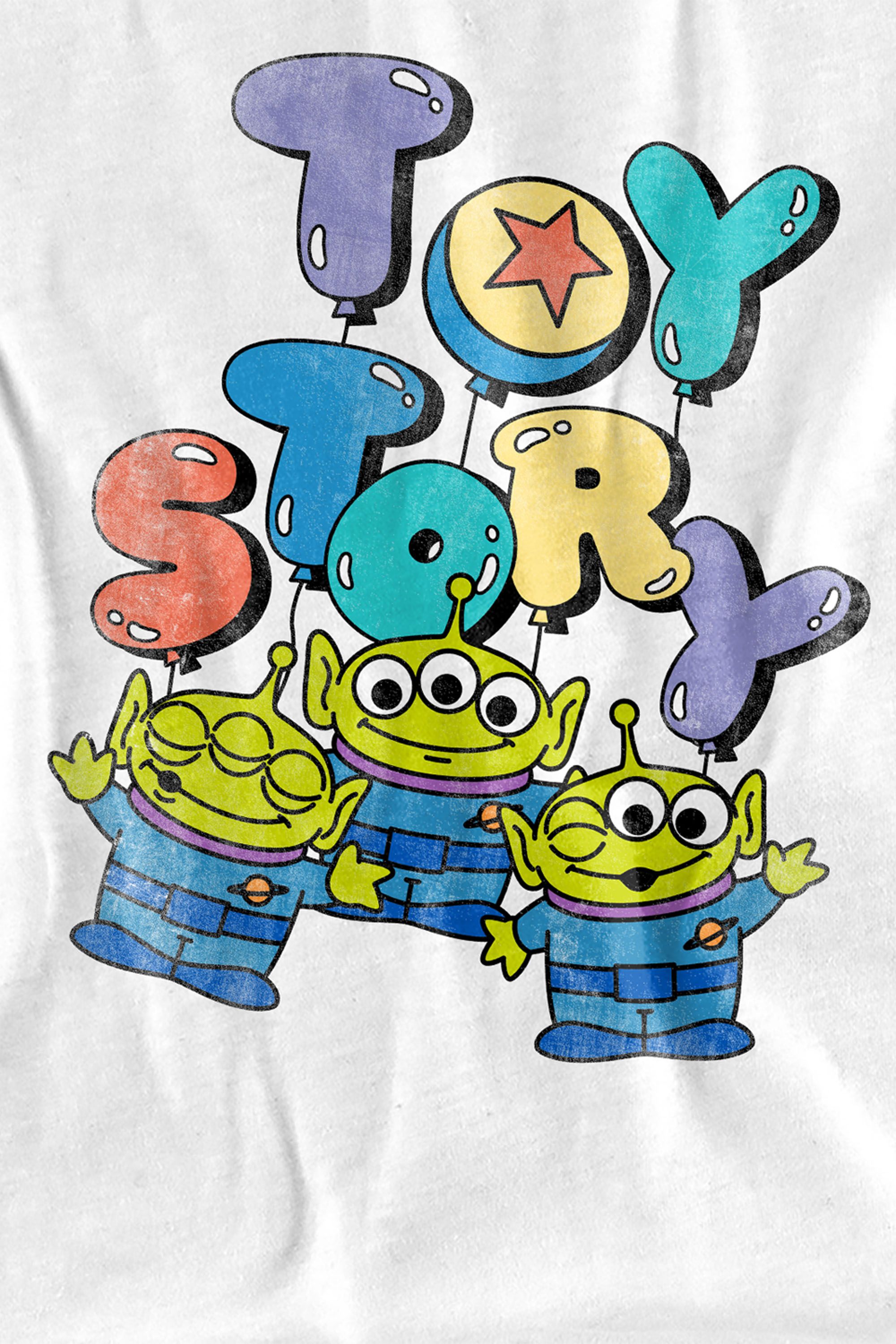 Disney Toy Story Alien Balloons T Shirt, White