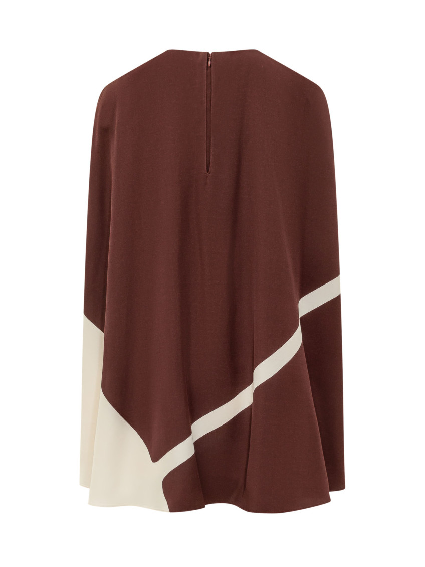 Multicolour Round Neck Midi Dress