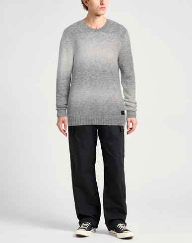 Dondup Man Sweater Light grey Size 42 Alpaca wool, Wool, Polyamide