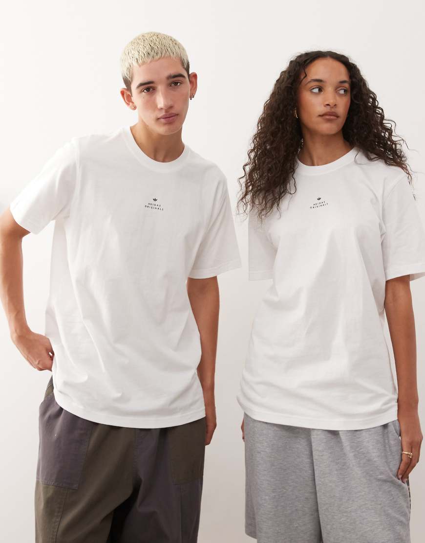Micro logo graphic t-shirt in white