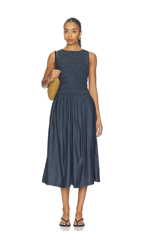 Madewell Keeran Denim Dress in Blue. XS. Also in