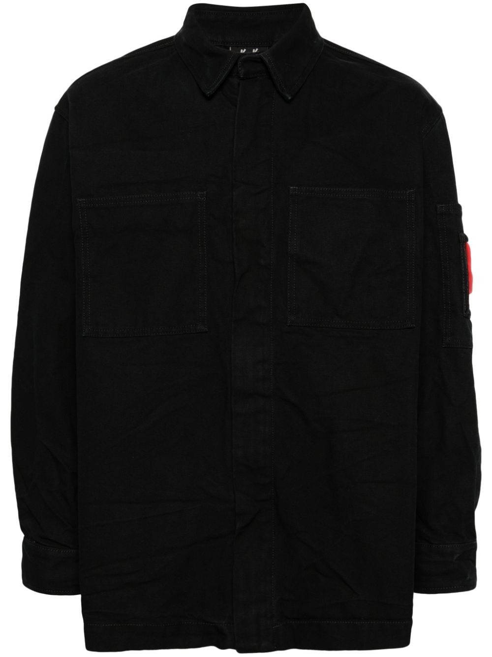 Hangover canvas shirt jacket - Black