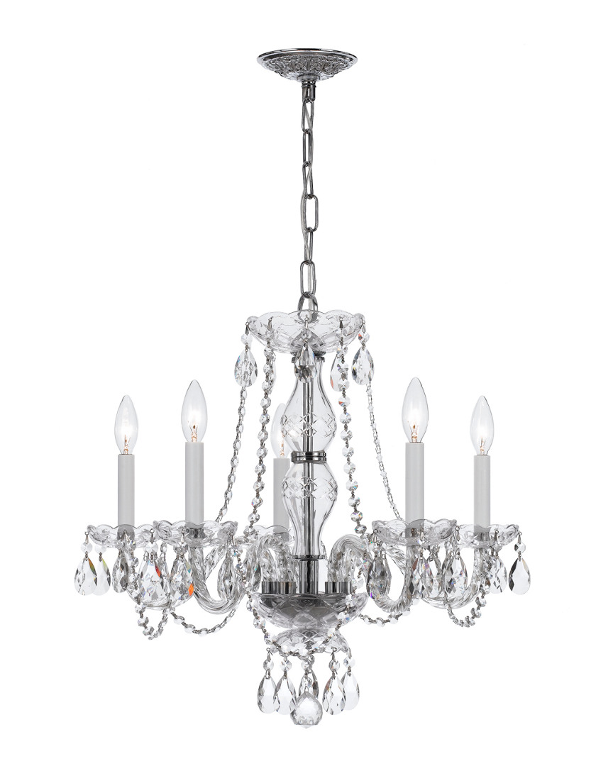 Traditional Crystal 5-Light Spectra Crystal Chrome Chandelier