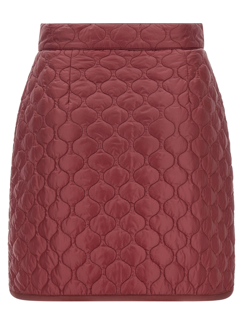 Square Quilting Skirt Skirts Bordeaux