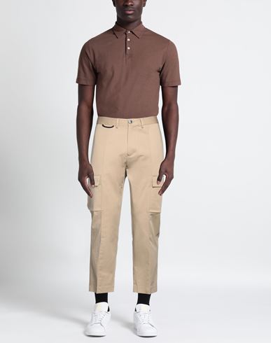 Man Pants Sand Size 34 Cotton, Elastane