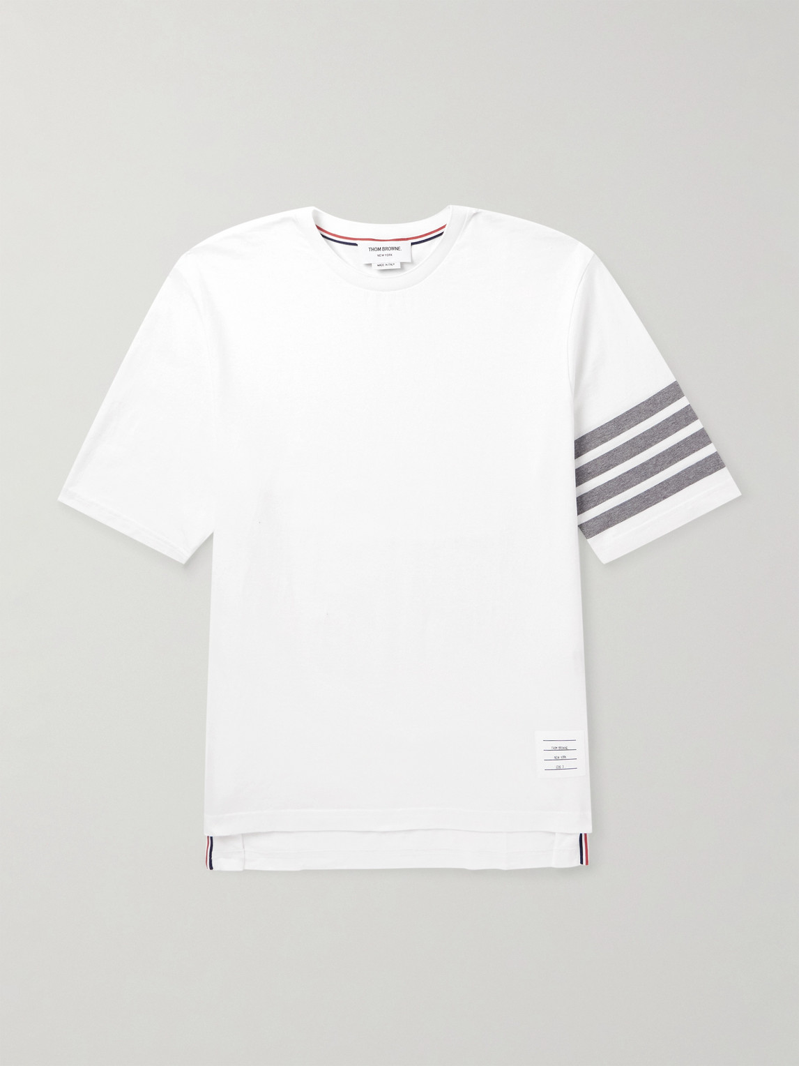 Men - Logo-Appliquéd Striped Cotton-Jersey T-Shirt