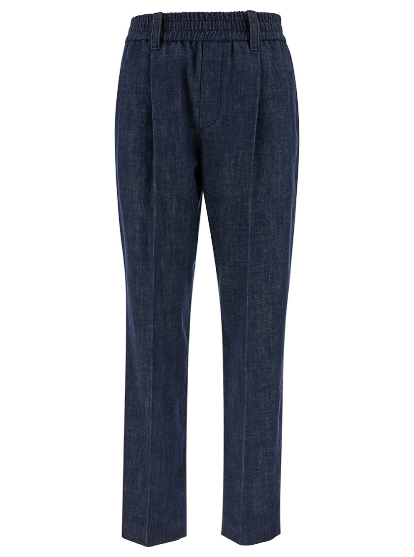 Elasticized Waist Jeans