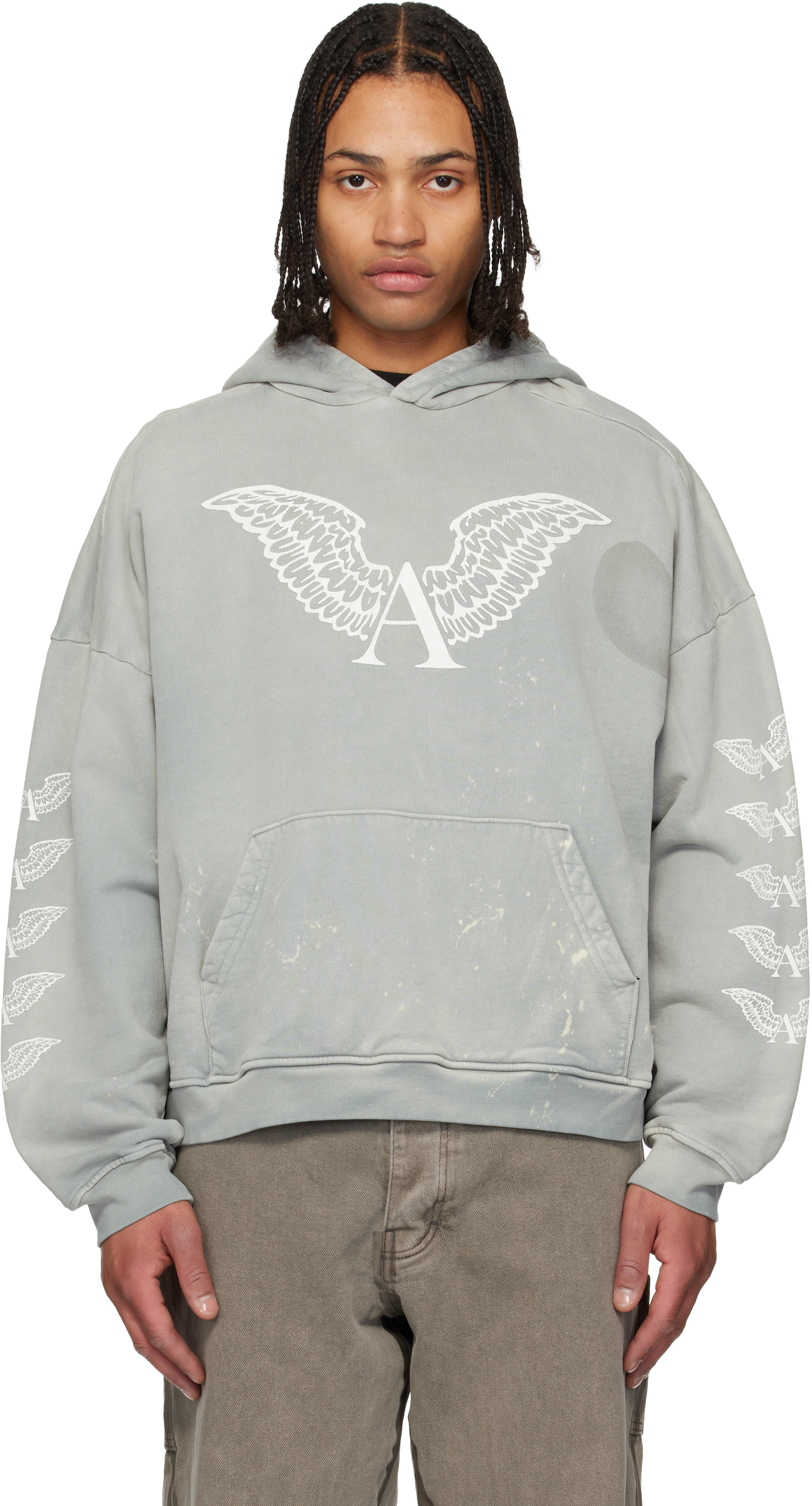 Gray Logo Hoodie