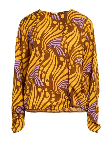 Malìparmi Woman Top Marigold Size 10 Polyester, Elastane