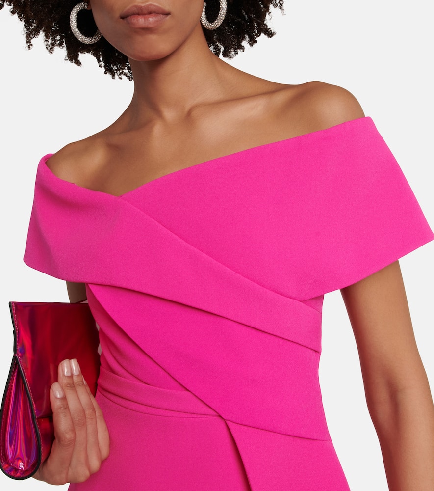 Eimear off-shoulder crêpe top