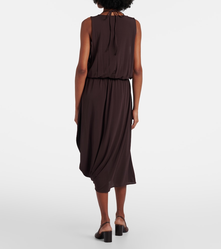 Draped midi dress