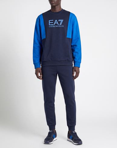 Man Sweatshirt Midnight blue Size XL Cotton, Polyester, Elastane