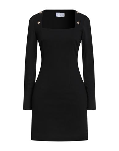 Woman Mini dress Black Size 2 Rayon, Polyamide, Elastane, Polyester