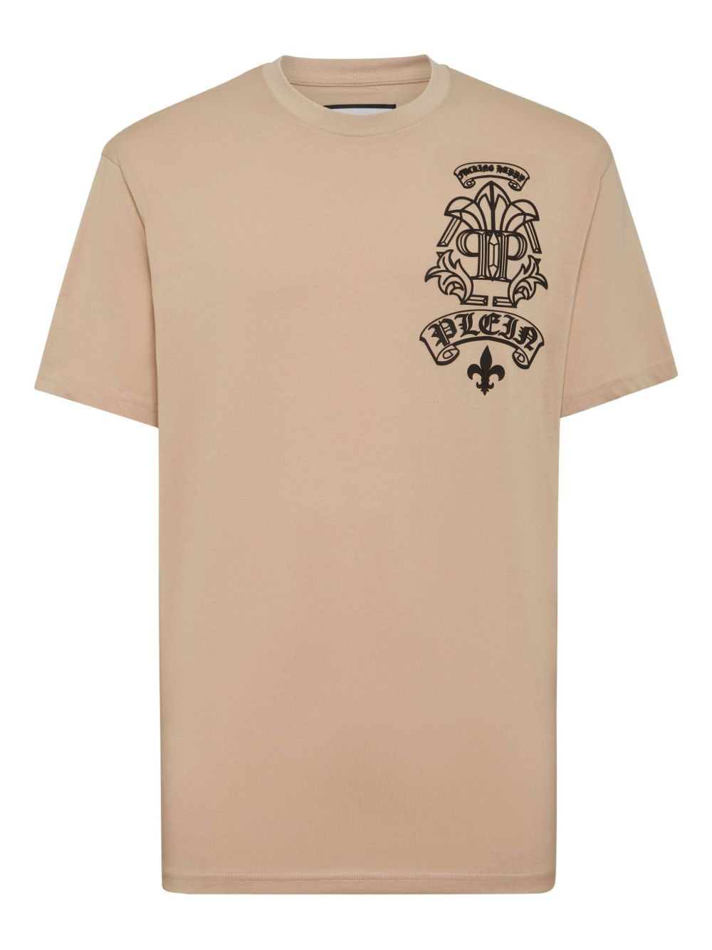Philipp Plein logo-appliqué T-shirt - Neutrals