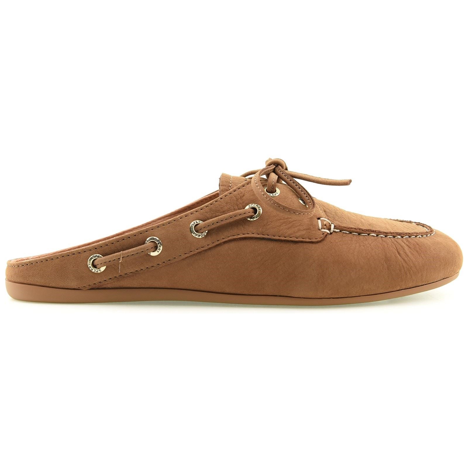 Sperry Slimboat Leather Women's Tan Mule