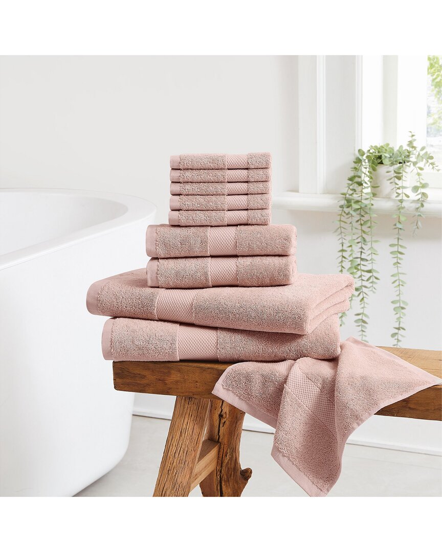 Luxe Turkish Cotton Blush 10pc Towel Set
